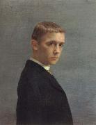 Felix Vallotton Self-Portrait at the Age of Twenty oil on canvas